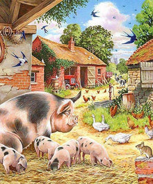 Bauernhoftiere zusammen Diamond Painting