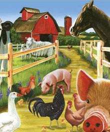 Bauernhofparty Tiere Diamond Painting