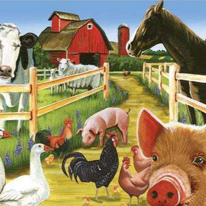 Bauernhofparty Tiere Diamond Painting