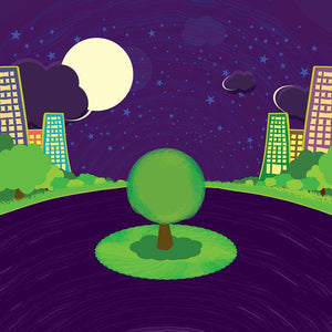 Baum in der Nacht Diamond Painting