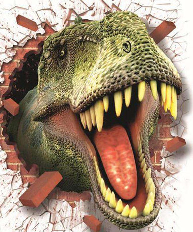 Cartoon Dinosaurier Diamond Painting Motiv