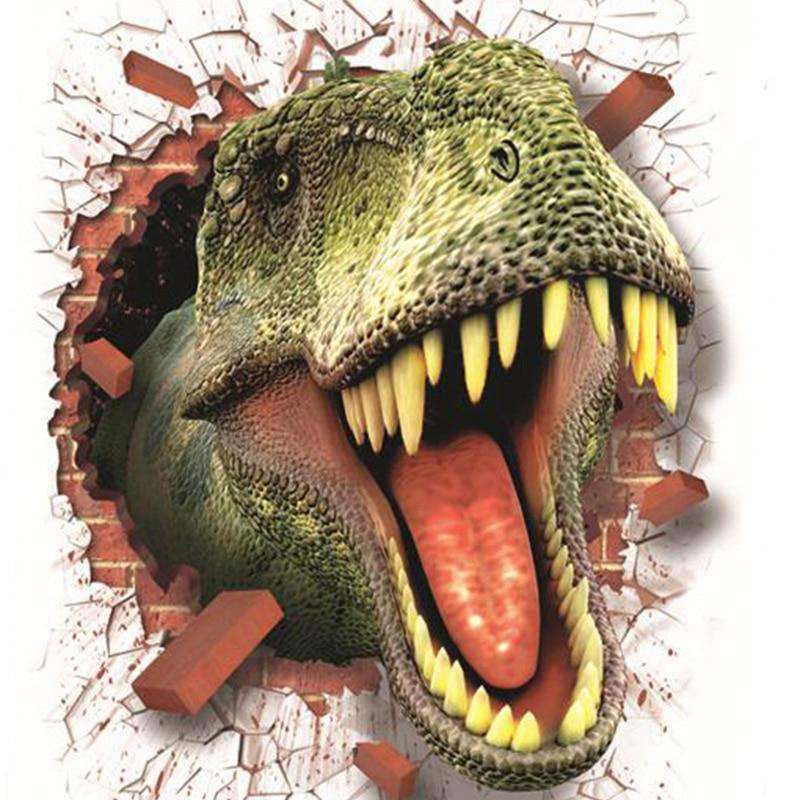 Cartoon Dinosaurier Diamond Painting Motiv