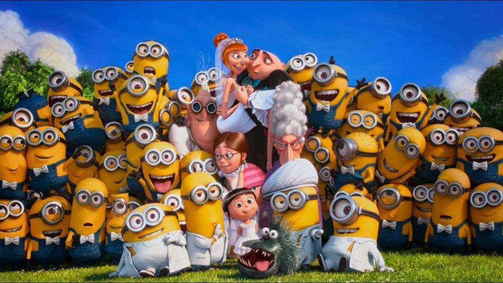 Cartoon Familie Minions Diamond Painting