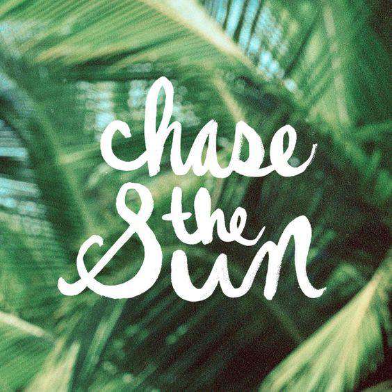 Chase the Sun Textmotiv Diamond Painting