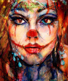 Clown Mädchen Diamond Painting Motiv