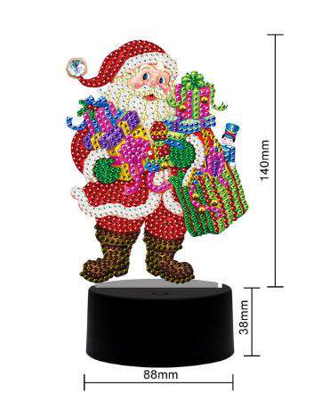 DP Lampe Weihnachtsmann Diamond Painting Leuchte