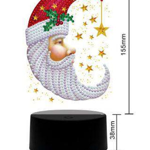 DP Lampe Weihnachtsmann Sterne Diamond Painting Leuchte