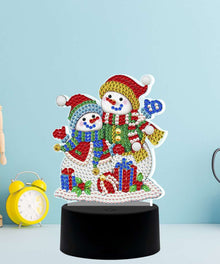 DP Lampe Schneemänner Diamond Painting Leuchte