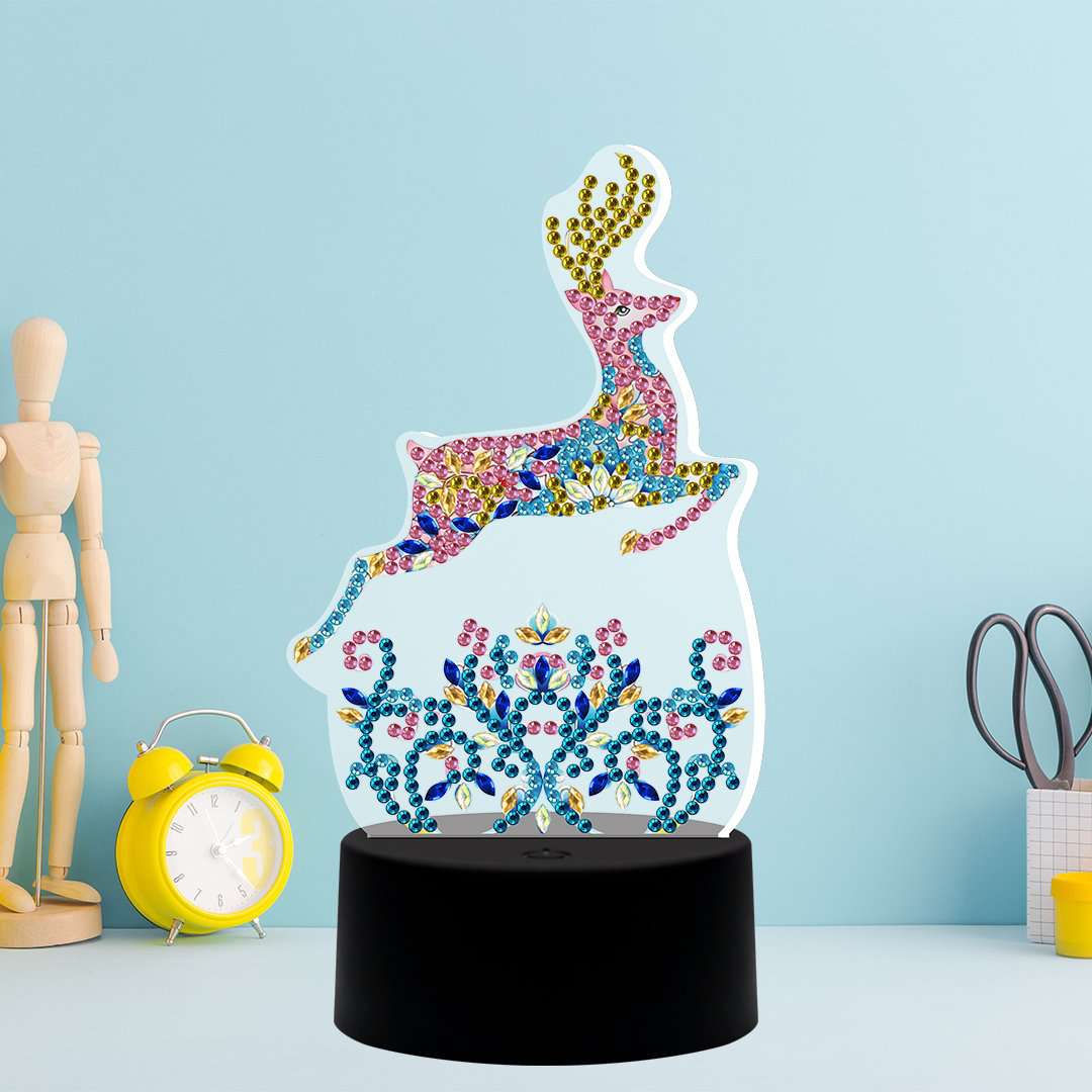 DP Lampe Rehkitz Diamond Painting Leuchte