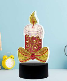 DP Lampe Weihnachtskerze Diamond Painting Leuchte
