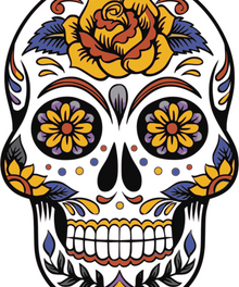 Tag der Toten Totenkopf Diamond Painting