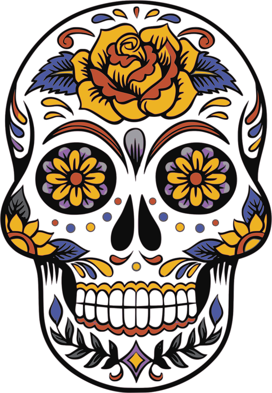 Tag der Toten Totenkopf Diamond Painting