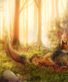 Fuchs in der Traumwelt - Diamond Painting Fantasiemotiv
