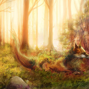 Fuchs in der Traumwelt - Diamond Painting Fantasiemotiv