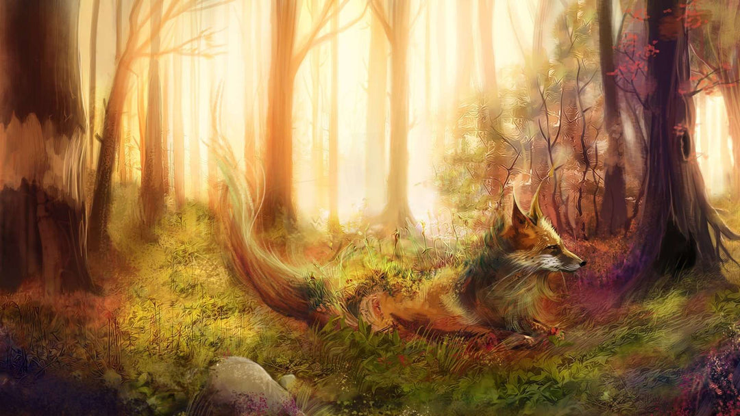 Fuchs in der Traumwelt - Diamond Painting Fantasiemotiv