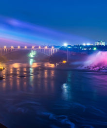 Wasserfall bei Nacht Diamond Painting Motiv