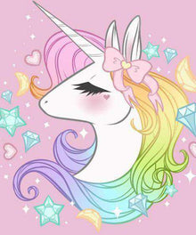 Schönes Einhorn Diamond Painting Motiv
