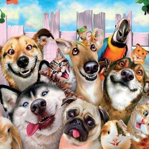 Beste Freunde Tiermotiv Diamond Painting