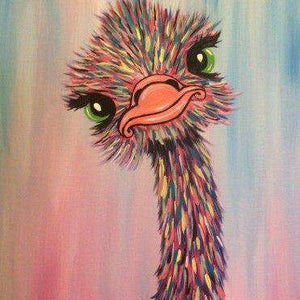 Bunter Strauß Vogel Diamond Painting