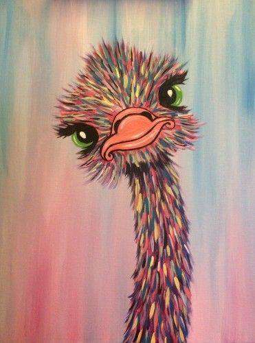 Bunter Strauß Vogel Diamond Painting