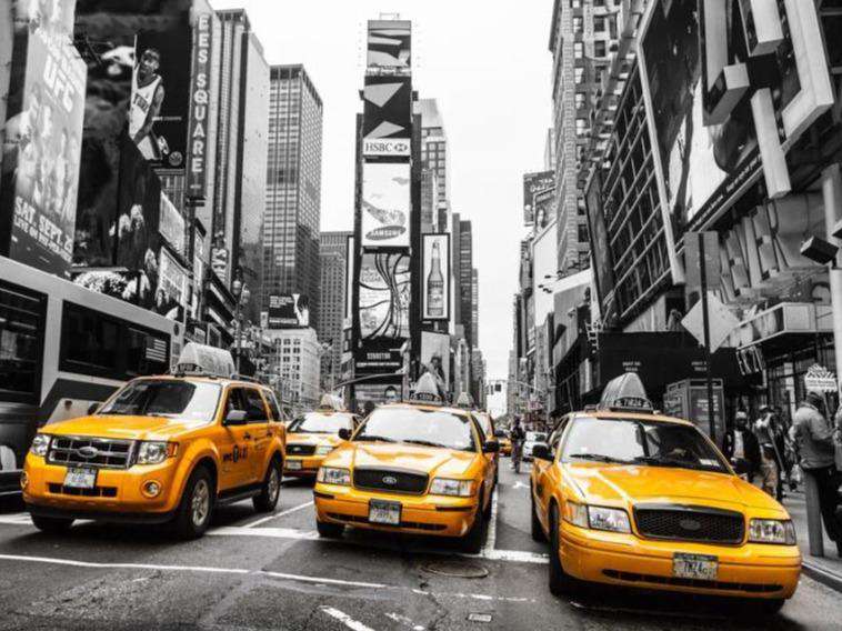 Gelbe Taxis in New York Diamond Painting