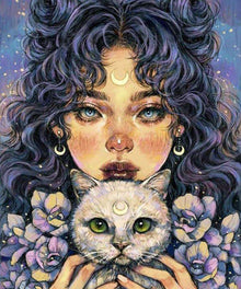 Katzenfee Diamond Painting Motiv