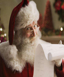 Weihnachtsmann mit Liste Diamond Painting