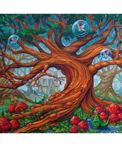 Zauberbaum Diamond Painting Fantasie Motiv