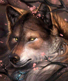 Schöner Wolf Diamond Painting Motiv
