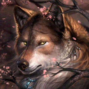 Schöner Wolf Diamond Painting Motiv
