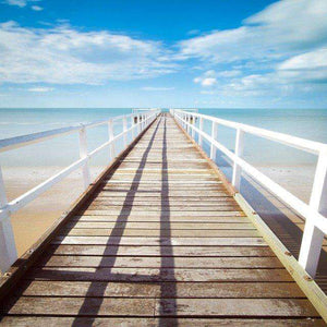 Pier am Meer Diamond Painting Motiv