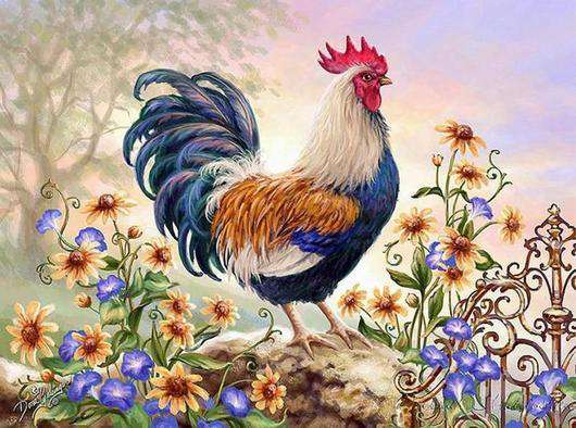 Früher Vogel Diamond Painting Motiv