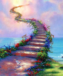 Treppe zum Himmel Diamond Painting Motiv