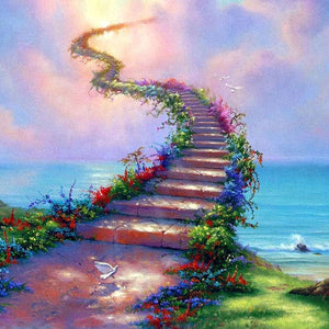 Treppe zum Himmel Diamond Painting Motiv