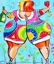 Damenparty Diamond Painting Motiv