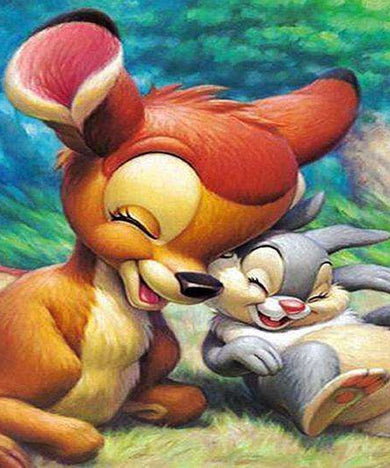 Bambi und Klopfer Diamond Painting