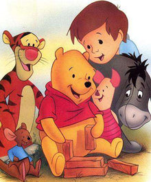 Gelber Cartoon-Bär - Diamond Painting Motiv