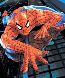 Spider-Man Cartoonmotiv - Diamond Painting mit Superheld
