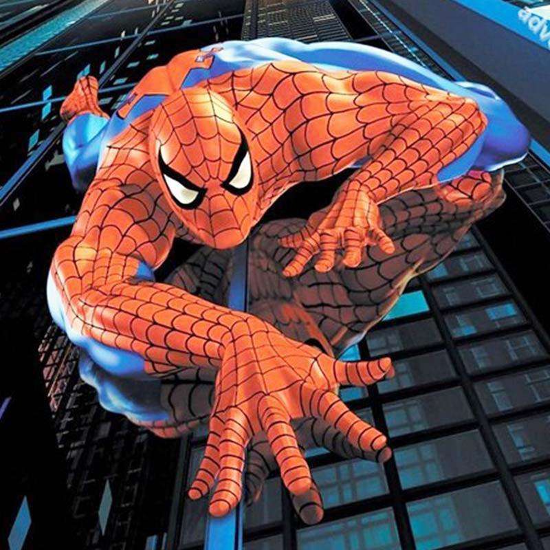 Spider-Man Cartoonmotiv - Diamond Painting mit Superheld