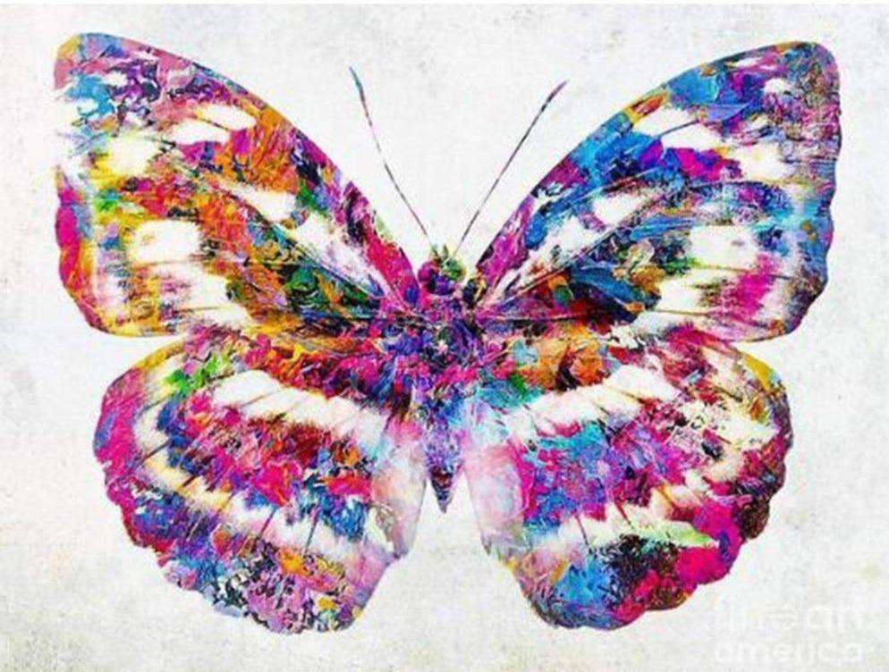 Schmetterling bunt - Diamond Painting Schmetterlingsmotiv