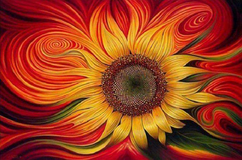 Sonnenblume - Diamond Painting Blumenmotiv