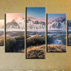 Wasserfälle Pentaptychon Diamond Painting