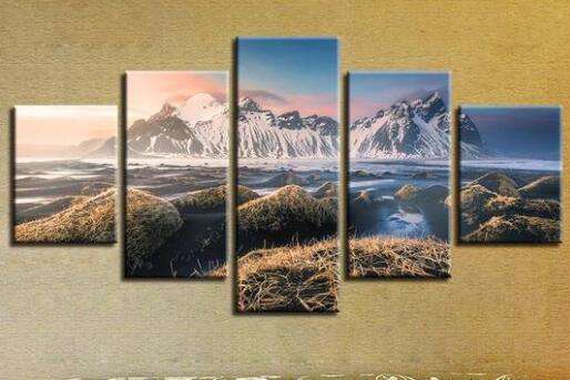 Wasserfälle Pentaptychon Diamond Painting