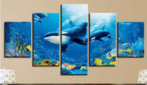 Orcas Pentaptychon Diamond Painting