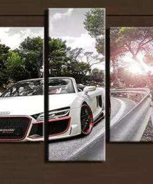 Sportwagen Pentaptychon Diamond Painting
