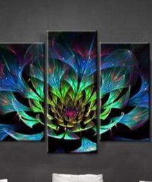 Geheimnisvolle Blume Pentaptychon Diamond Painting