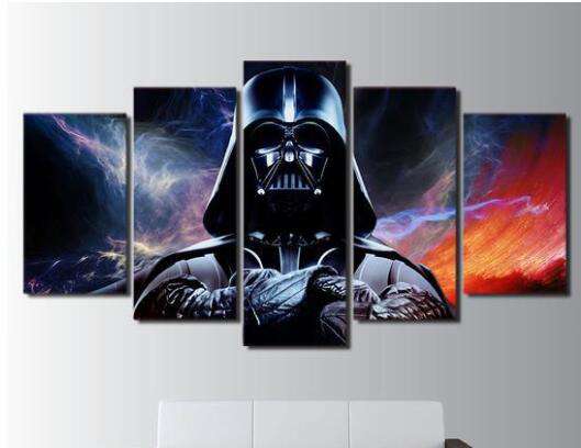 Darth Vader Pentaptychon Diamond Painting