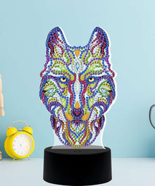 DP Lampe Stammeswolf Diamond Painting Leuchte
