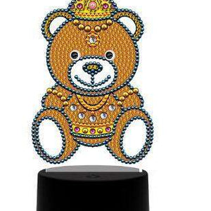 DP Lampe Teddybär Diamond Painting Leuchte