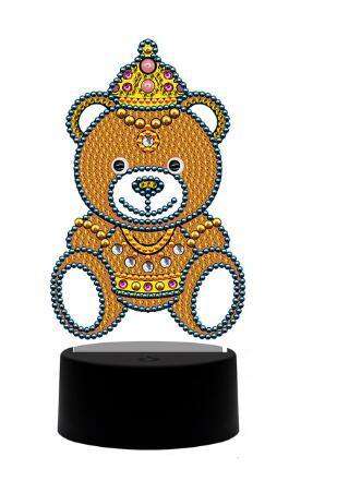 DP Lampe Teddybär Diamond Painting Leuchte